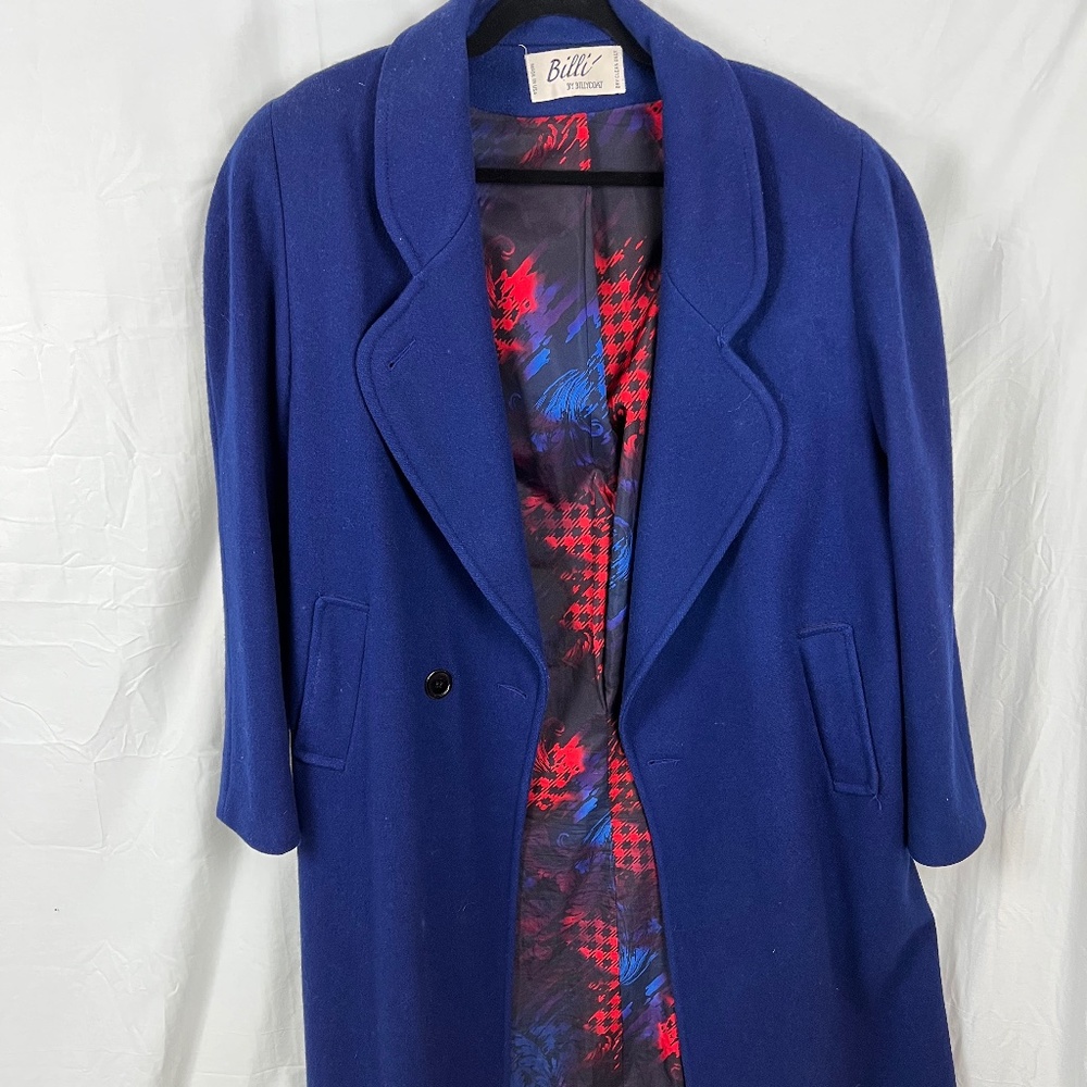 Vintage Billi Wool Trench Coat Winter Jacket